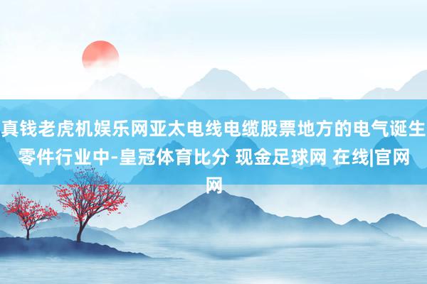 真钱老虎机娱乐网亚太电线电缆股票地方的电气诞生零件行业中-皇冠体育比分 现金足球网 在线|官网