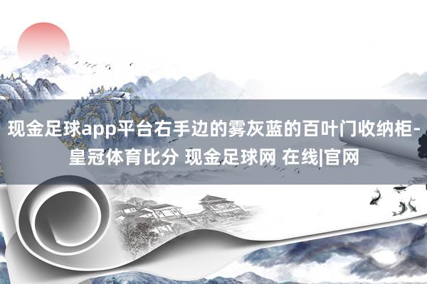 现金足球app平台右手边的雾灰蓝的百叶门收纳柜-皇冠体育比分 现金足球网 在线|官网